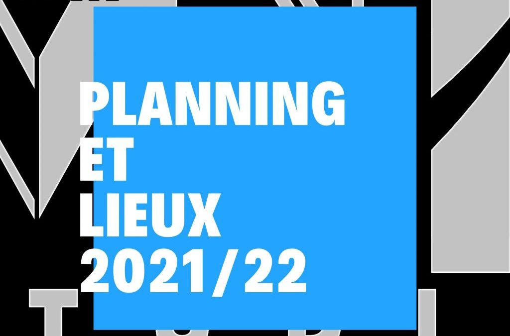 Planning et lieux des cours 2021/22