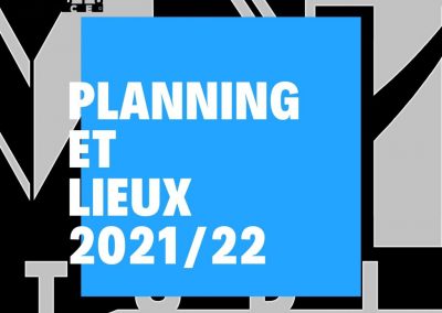 Planning et lieux des cours 2021/22