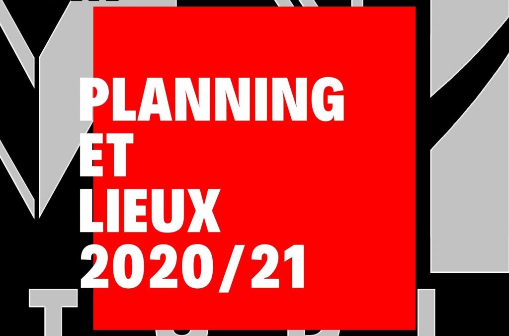 Planning et lieux des cours 2020/21